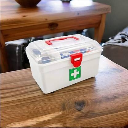 mrquee JCG Rectangular Medicine Box, Medical Box, First aid Box, Multi Purpose Box First Aid Kit
