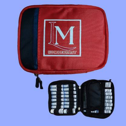 LM HOMOEOEASY Homeopathic kit (EMPTY) RED IN COLOR First Aid Kit