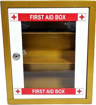 Adscope High Grade METAL Emergency First Aid Kit Box/Emergency Medical Box/First Aid Box Surface Mounting Medicine Cabinet