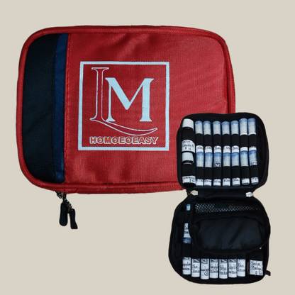 LM HOMOEOEASY Homeopathic kit (EMPTY) RED First Aid Kit