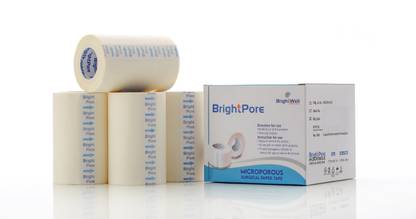 BRIGHTPORE MICROPOROUS SURGICAL PAPERTAPE(3INCH*9.1MTR) First Aid Tape