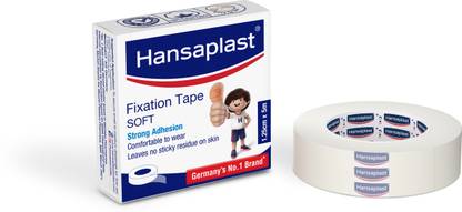 HANSAPLAST Adhesive Medical Tape | 100% Cotton | pack of 1( 1.25cm x 5m ) First Aid Tape