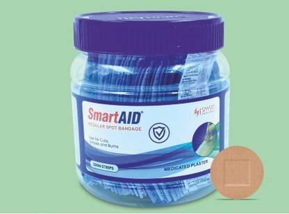 SMARTAID regular round bandage 200n strips in (1 box) First Aid Tape