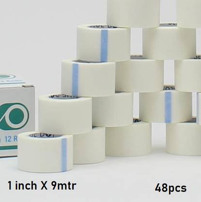 Ashni Surgical Adhesive Microporous Paper Tape 1inch x 9mtr 48pc First Aid Tape