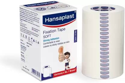 HANSAPLAST Fixation Tape, (7.5 CM x 9.14 M) First Aid Tape