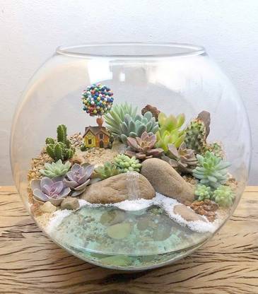 DESIGN4U 20.75 L Fish Bowl