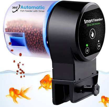 Buraq Vacation Adjusting Timer of 12hr & 24hr, Aquarium Accessories Digital Automatic Fish Feeder