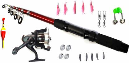 Styleicone branded fishing rod and reel set 5 FO-01 Multicolor Fishing Rod
