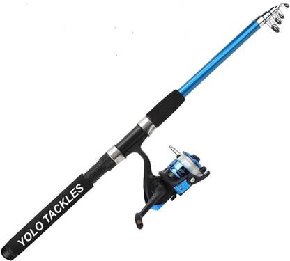 Yolo Tackles Fishing stick and reel 7 feet super section Multicolor Fishing Rod