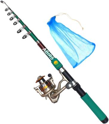 Abirs 8 Ft fishing rod and reel complete full set combo 240 Green Fishing Rod