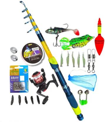 SPRED Mile stone fishing rod and reel set new com Red Fishing Rod