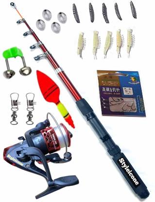 Styleicone FISHING ROD REEL COMBO SET 32156 KFHW-11 Multicolor Fishing Rod