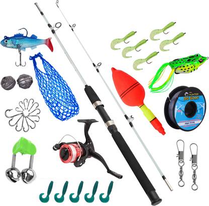 Yolo Tackles 1.8m Spinning Rod - Fishing Rod Two Pieces Spinning Rods 6ft Multicolor Fishing Rod