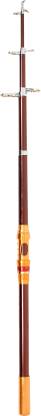 EMERLAD MARINE Carbon Steel Telescopic 9 Section Open Length 13.2Ft Gold Fishing Rod
