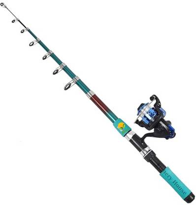 Abirs Fishing set green upto 20 kg fishing 2.7 gt Green Fishing Rod