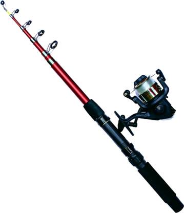 Old is gold Fishing rod and reel daiwa SPRED 200 Red Fishing Rod