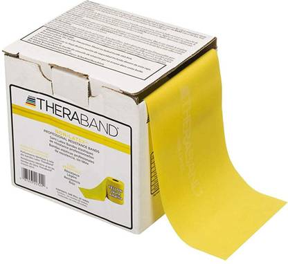 Theraband Resistance Band 25 Yard Roll, Thin Non-Latex Elastic Band Body Exercise Workout Resistance Band