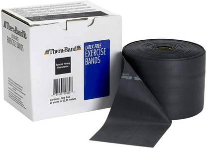 Theraband Resistance Band 25 Yard Roll, Thin Non-Latex Professional Elastic Bands Resistance Band