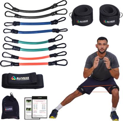 Alivez Speed and Strength Exercise Leg Resistance Bands For All Ages (7+) And Abilities Resistance Band