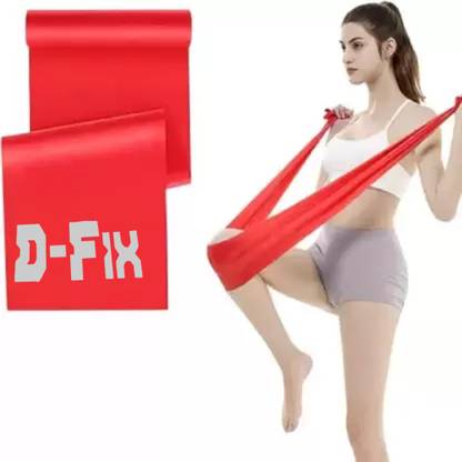 D-fix Yoga Band Resistance Exercise Band for Exercise Latex Free Theraband 5 ft Fitness Band