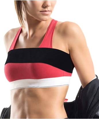 Anas Breast Support Band No-Swing Adjustable, No Bounce Breast Band Bra Belt Abdominal Belt