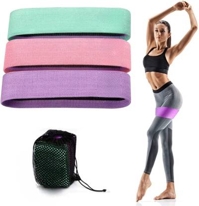 Longlife Mini Loop Resistance Band Ultimate Gym Booty Belt for Toning and Fitness Set 3" Fitness Band