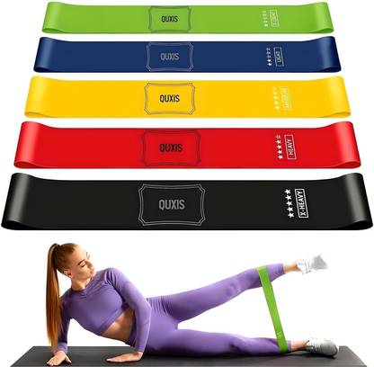 QUXIS Latex Resistance Loop Band |Exercise Band | Stretch Band Resistance Band Resistance Band
