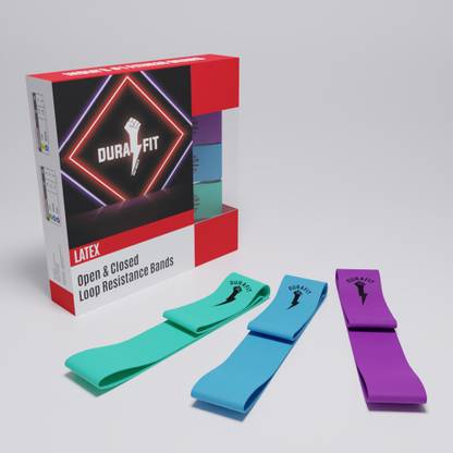 Durafit Resistance Bands (Pack of 3) Resistance Band