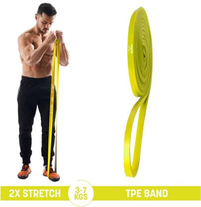 SLOVIC TPE Bands for Workout | Pull Up | Stretching | Heavy Duty Material|Upto 3-7 KGS Resistance Band
