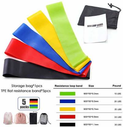 Weesklaar Loop resistance fitness bands for squats , hips , legs , butts etc Fitness Band