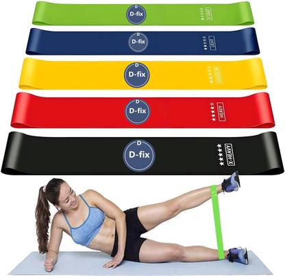 D-fix Exercise Resistance Bands, Loop Band, Thera Bands for Men & Women. Resistance Band