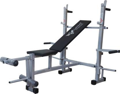 GoFiTPrO multipurpose home gym 8 in 1 Single Support bench (Silver Colour Prin) Multipurpose Fitness Bench