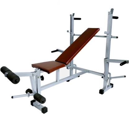 GoFiTPrO 8 in 1 Single Support Silver Multipurpose Fitness Bench