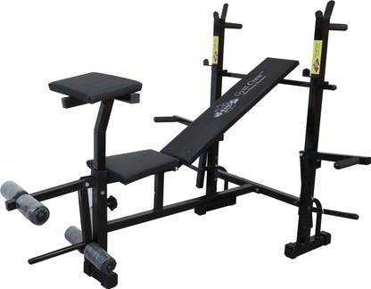 GymCrew 7 IN 1 SINLGE SUPPORT BLACK Multipurpose Fitness Bench