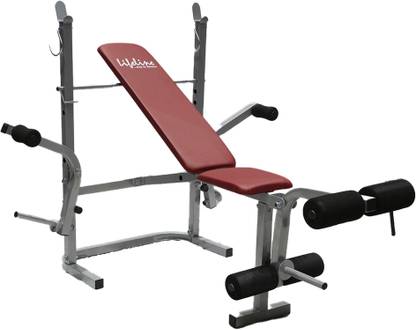 Lifeline LB 308 With Leg Curl / Extension And Dumbbell Fly Multipurpose Fitness Bench