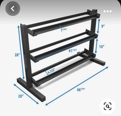 saipro Dumbbell Rack for Weight Storage Stand for Home/Commercial Gym Flat Fitness Bench