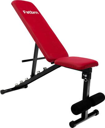 fatbrn Adjustable Bench for Home Gym Workout; Incline, Decline & Flat Bench Multipurpose Fitness Bench