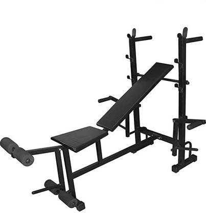 NIPA Fitness 8 IN 1 SINLGE SUPPORT BLACK Multipurpose Fitness Bench