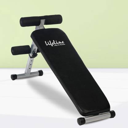 Lifeline LB 310 with AB Crunch Exercise, Sit Up Bench for Home Gym Workout Abdominal Fitness Bench