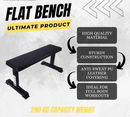 Nandini Flat Bench For Exercises Multipurpose Fitness Bench
