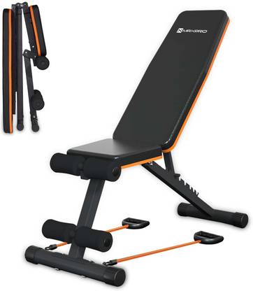 Maxpro MP-AB300 Adjustable Foldable Strength Training Gym Bench for home 250kg Capacity Multipurpose Fitness Bench