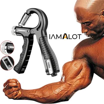 iamalot Grip Strengthener with Counter,Adjustable Resistance 10-130Lbs(5-60kg),Non-Slip Hand Grip/Fitness Grip