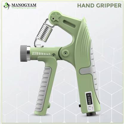 Manogyam New Hand gripper Adjustable Counting Grip (10-120KG) for Home & Gym Workouts Hand Grip/Fitness Grip