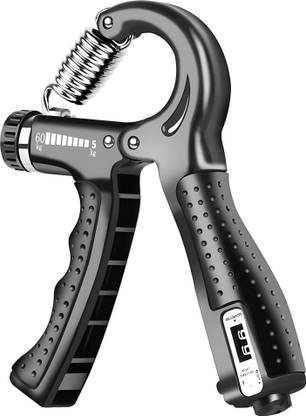 QUICK FIT Countable Hand Strengthener with Adjustable Resistance Exerciser Wrist Workout Hand Grip/Fitness Grip (Black)