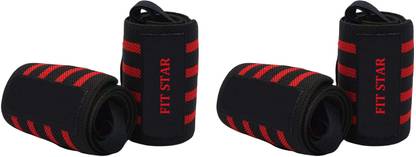 FIT Star Wrist Band for Men & Women, Wrist Supporter for Gym-Set of 2 Hand Grip/Fitness Grip