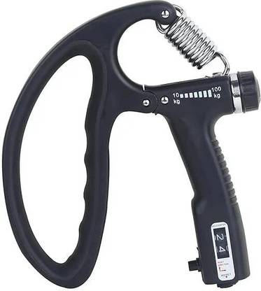 Shopeleven D-SHAPE Professional Adjustable Hand Gripper With 10KG to 100KG Resistance Range Hand Grip/Fitness Grip