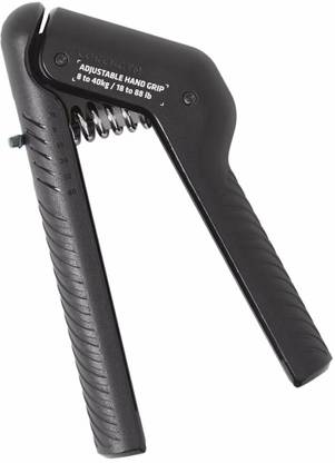 dynamics Decathlon, Adjustable Hand Grip, 8-40 Kgs, Forearms Grip, Black, Pack Of 1, Hand Grip/Fitness Grip
