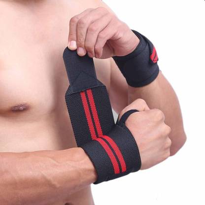 GymWar Wrist Support Band with Thumb Loop for Gym, CrossFit, Weight Lifting, PowerLifting Hand Grip/Fitness Grip