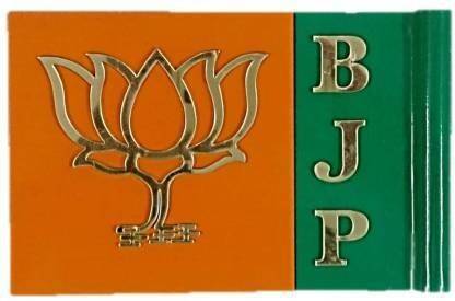 Matcon bjp car flag without rod Rectangle Car Window Flag