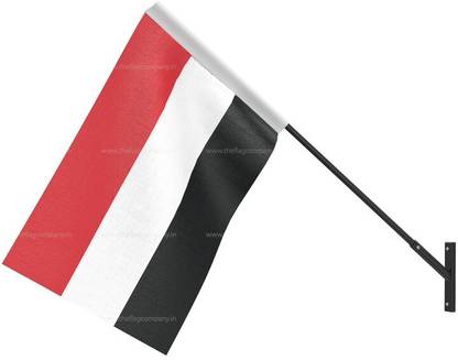 The Flag Company The Flag Company Yemen Flag - Wall Mounted | Flag Size - 12inch x 18inch Rectangle Outdoor Flag
